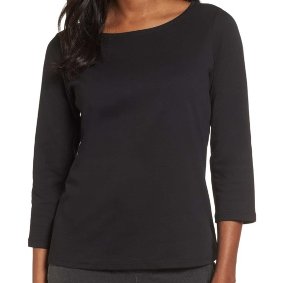 eileen fisher ballet neck top